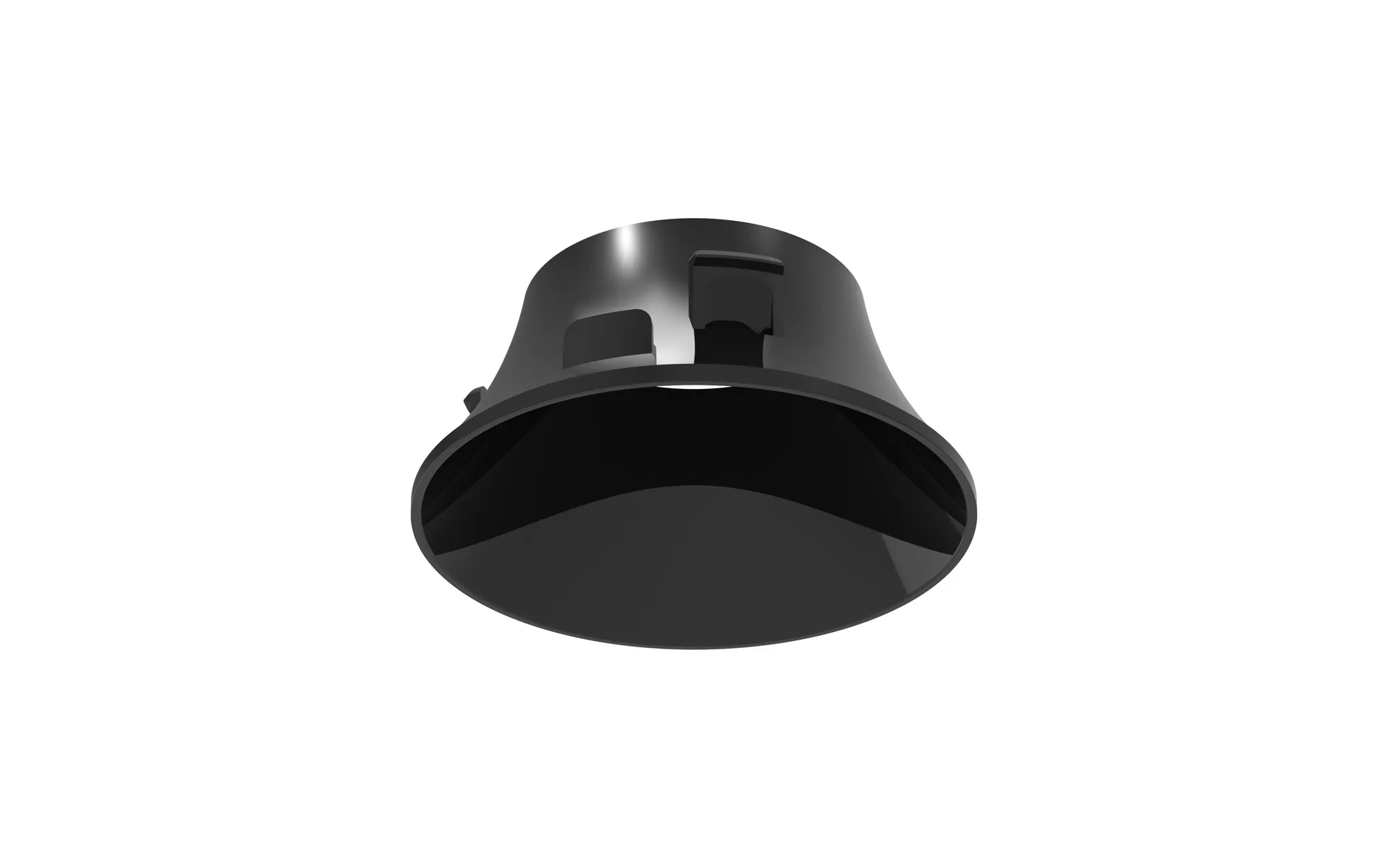 M9722  Sunrise Round Reflector For 8W ,Gloss Black
